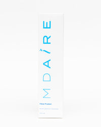 Clear Fusion Sunscreen packaging box with blue MDAiRE lettering on white background gallery position 1